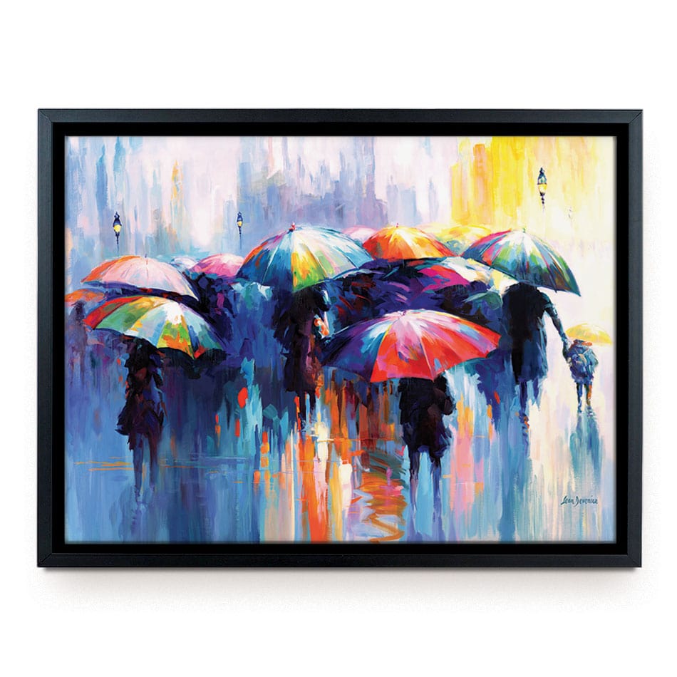 Memories Beneath The Rains Kiss Canvas Print wall art product Leon Devenice