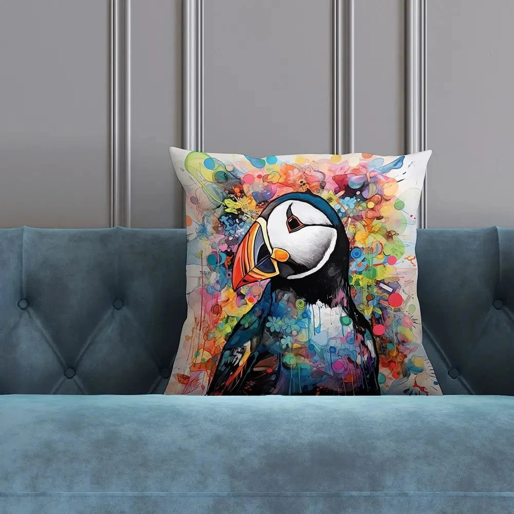 Mercurial Puffin Cushion Mercurial Puffin Cushion wall art product David Alexander Elder