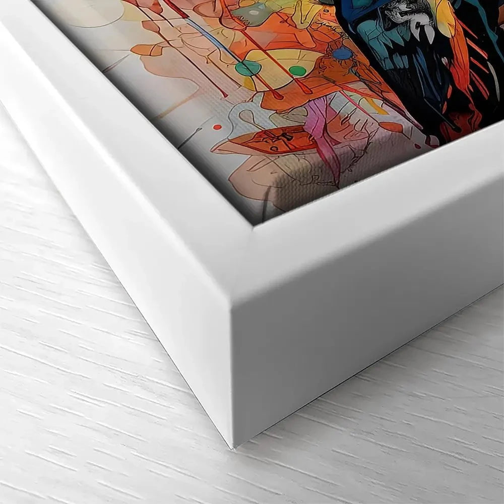 Mercurial Puffin Square Canvas Print Mercurial Puffin Square Canvas Print wall art product David Alexander Elder