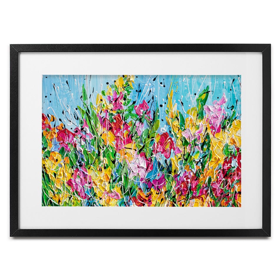 Messy Floral Framed Art Print wall art product Olga Tkachyk