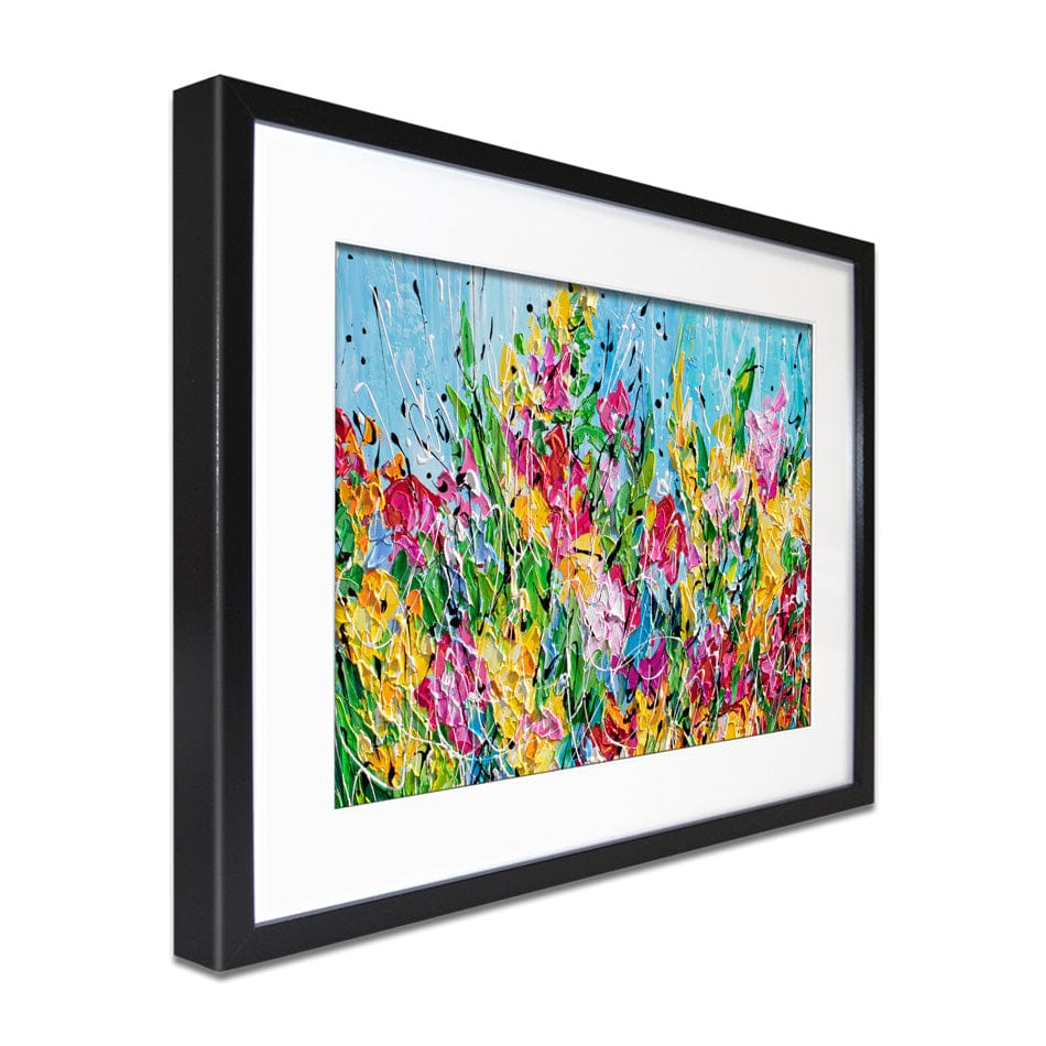Messy Floral Framed Art Print wall art product Olga Tkachyk