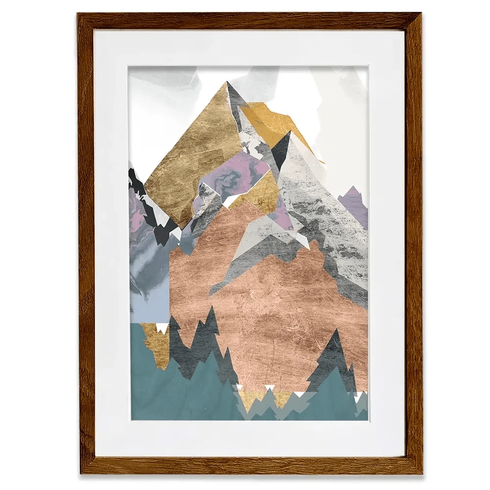 Metallic Range Framed Art Print Metallic Range Framed Art Print wall art product Jennifer Goldberger