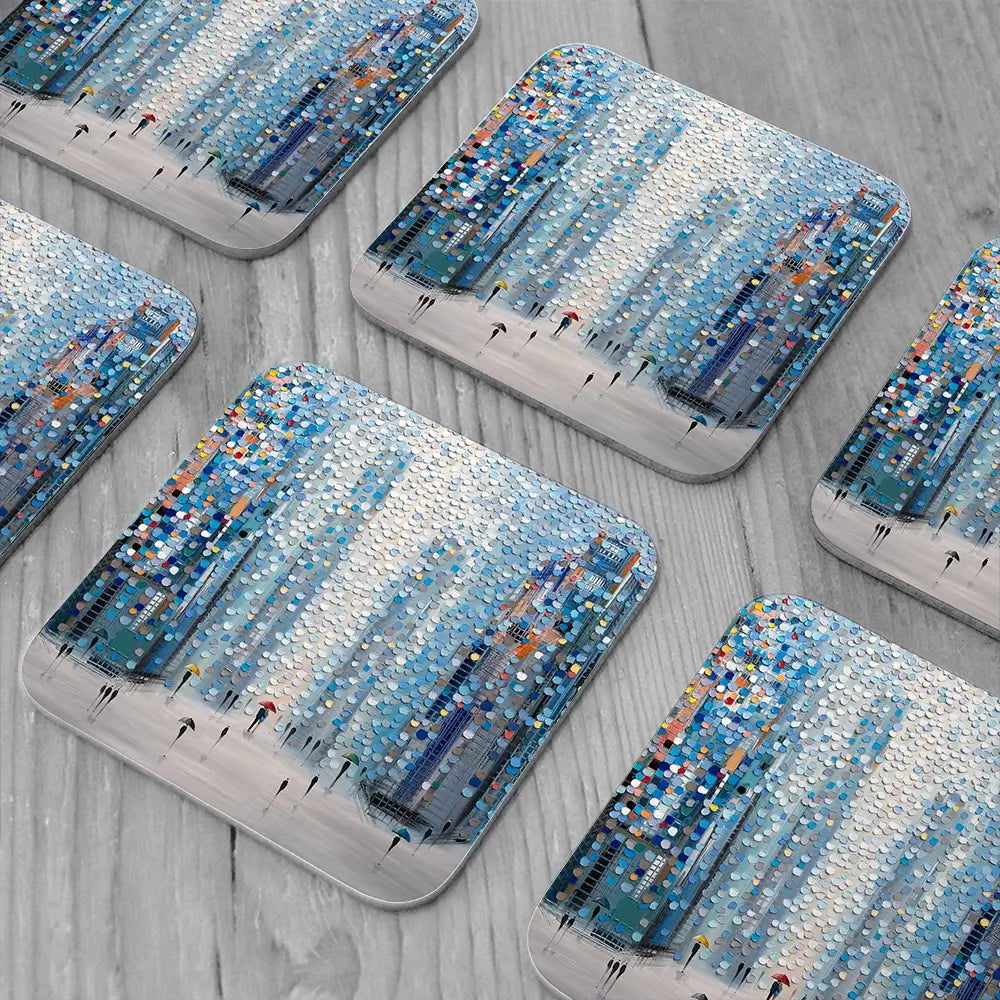 Metropolitan Dreams Coaster Set Metropolitan Dreams Coaster Set wall art product Ekaterina Ermilkina