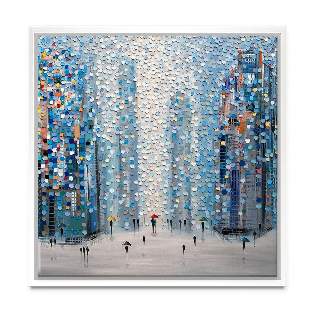 Metropolitan Dreams Square Canvas Print Metropolitan Dreams Square Canvas Print wall art product Ekaterina Ermilkina
