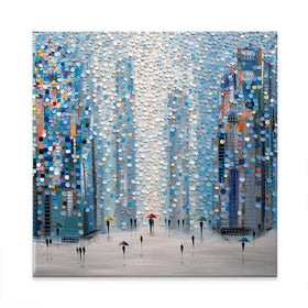Metropolitan Dreams Square Canvas Print Metropolitan Dreams Square Canvas Print wall art product Ekaterina Ermilkina