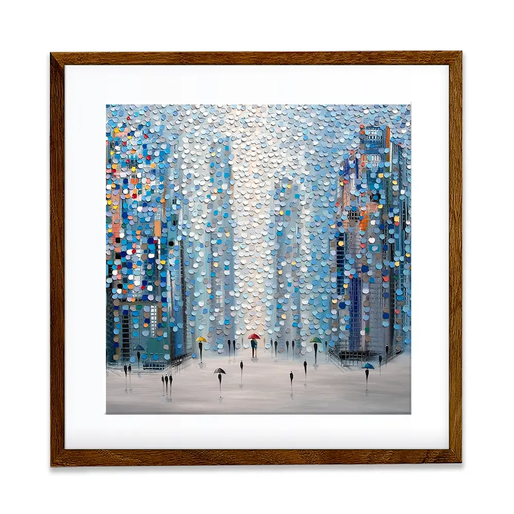 Metropolitan Dreams Square Framed Art Print Metropolitan Dreams Square Framed Art Print wall art product Ekaterina Ermilkina