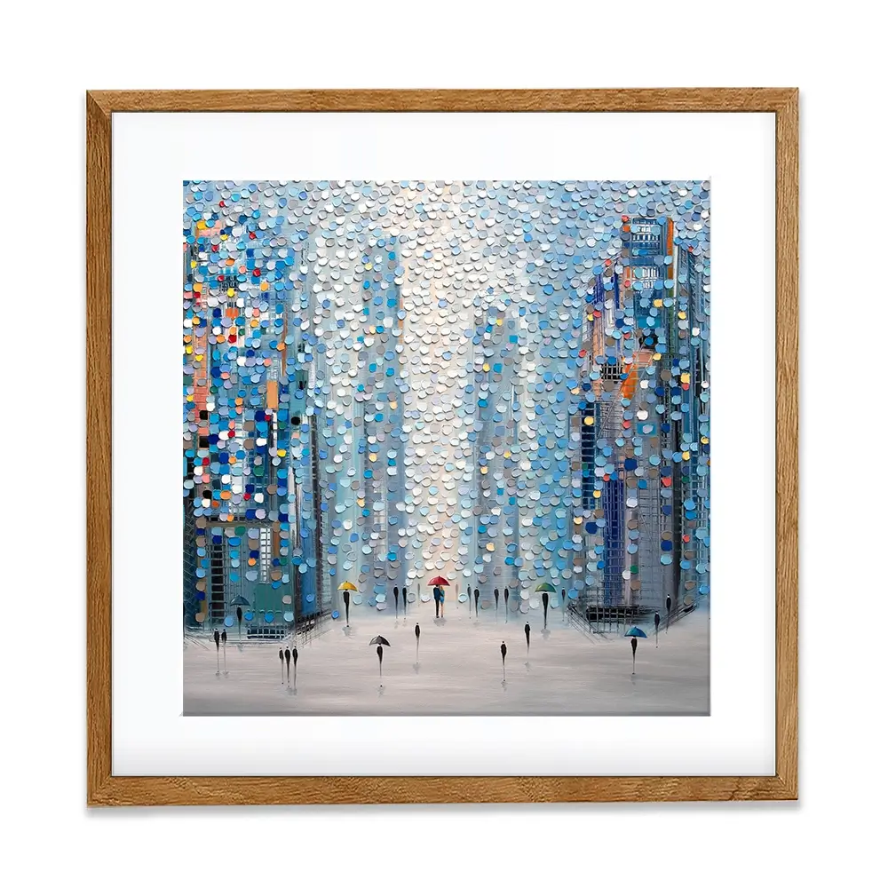 Metropolitan Dreams Square Framed Art Print Metropolitan Dreams Square Framed Art Print wall art product Ekaterina Ermilkina