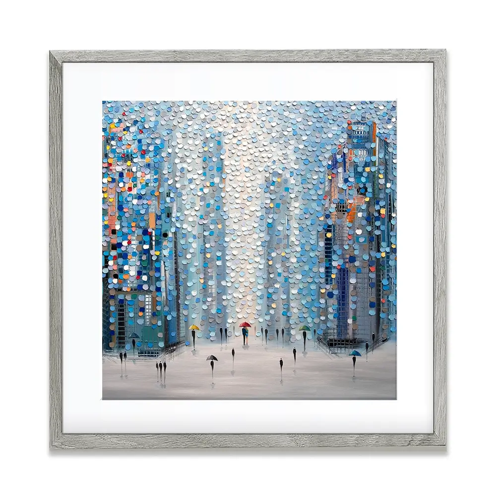 Metropolitan Dreams Square Framed Art Print Metropolitan Dreams Square Framed Art Print wall art product Ekaterina Ermilkina