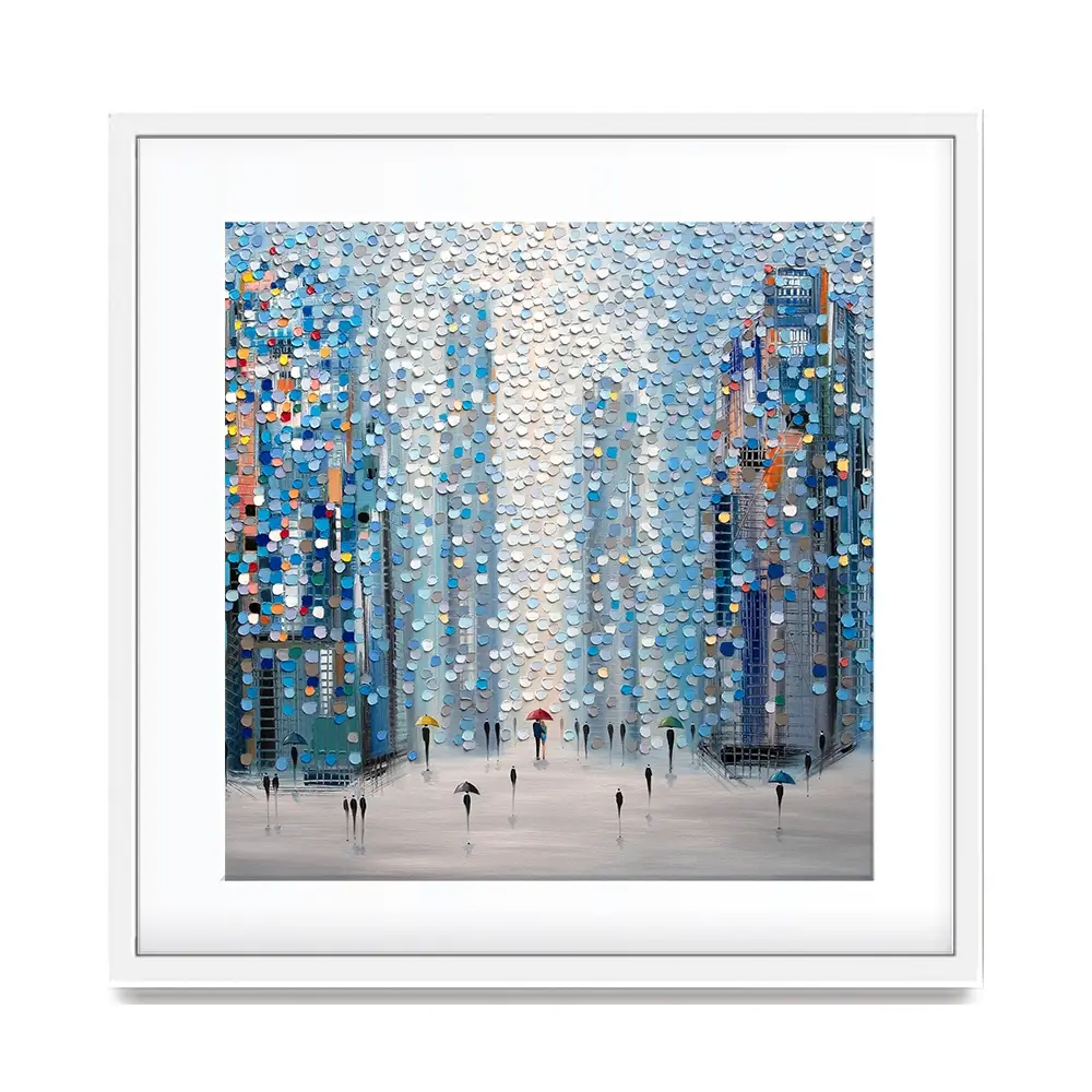 Metropolitan Dreams Square Framed Art Print Metropolitan Dreams Square Framed Art Print wall art product Ekaterina Ermilkina