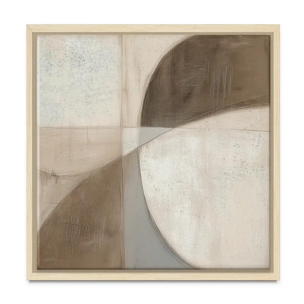 Mid Century Shapes Square Canvas Print Mid Century Shapes Square Canvas Print wall art product Chromatic Storm Studio