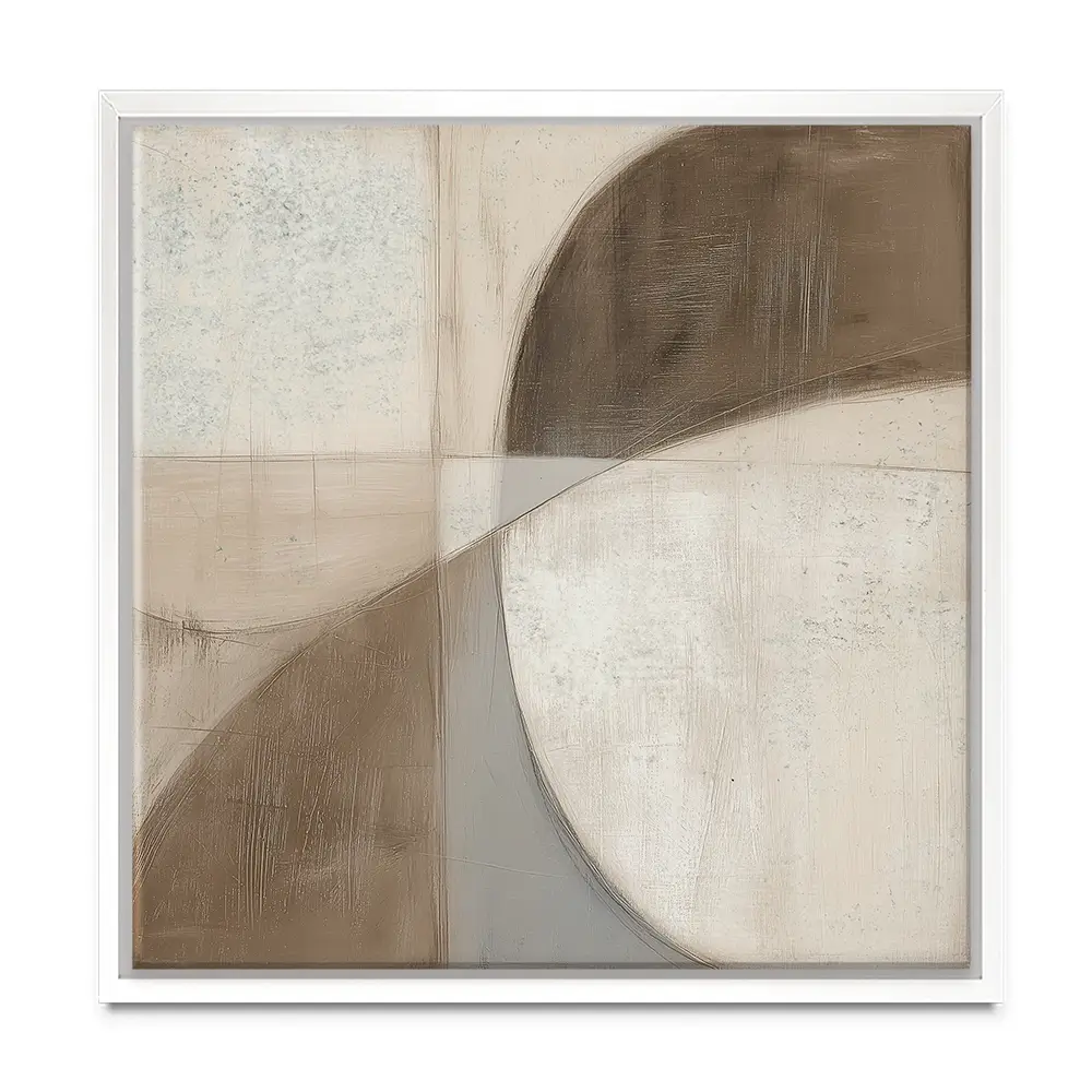 Mid Century Shapes Square Canvas Print Mid Century Shapes Square Canvas Print wall art product Chromatic Storm Studio