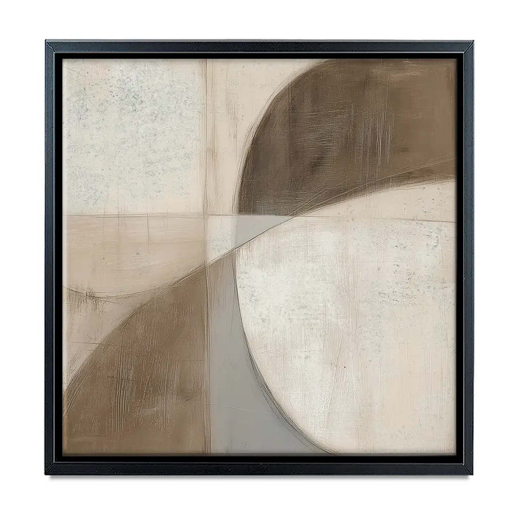 Mid Century Shapes Square Canvas Print Mid Century Shapes Square Canvas Print wall art product Chromatic Storm Studio
