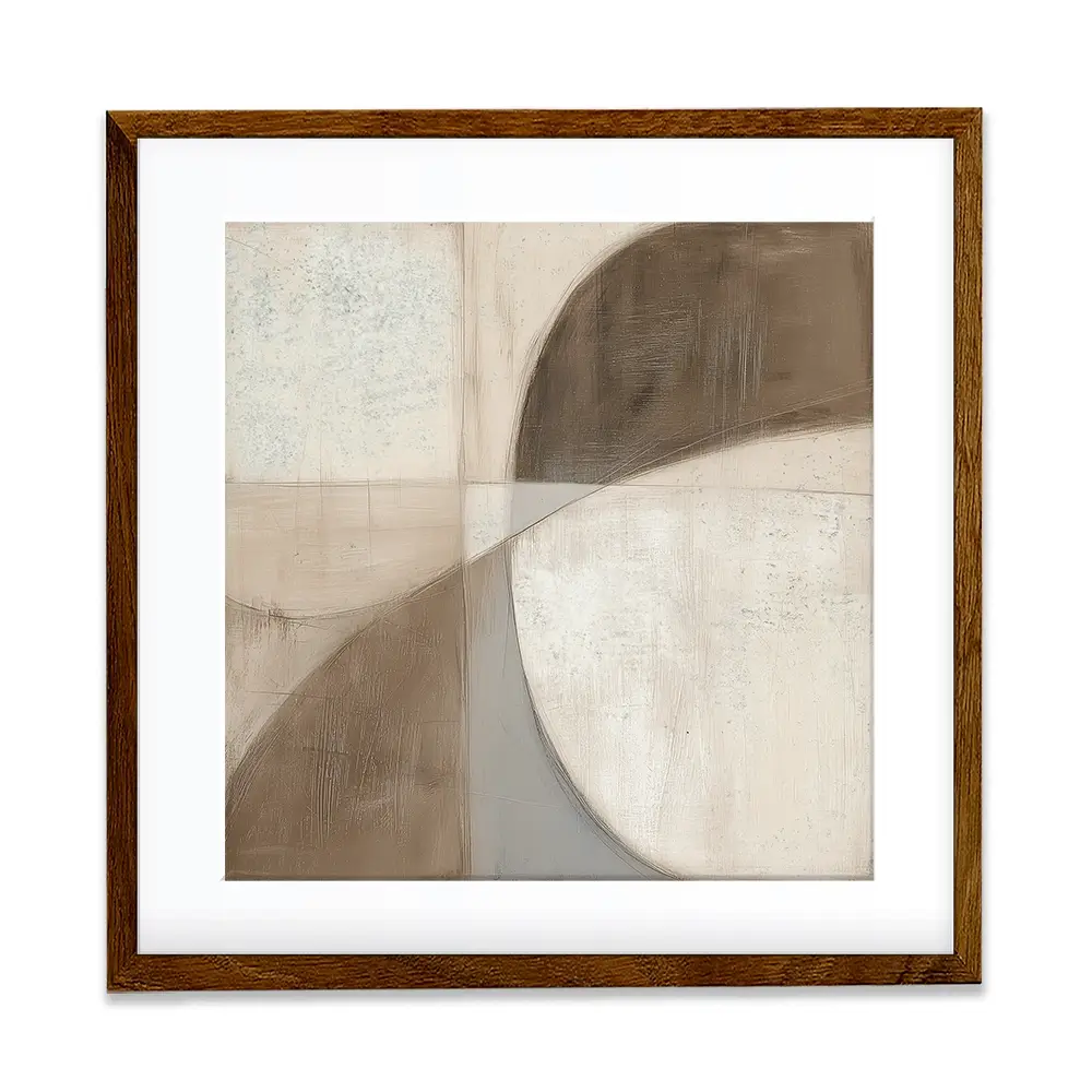 Mid Century Shapes Square Framed Art Print Mid Century Shapes Square Framed Art Print wall art product Chromatic Storm Studio
