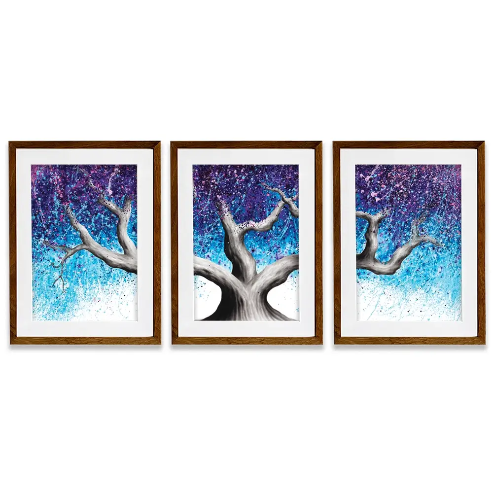 Midnight Dream Tree Framed Art Print Trio Midnight Dream Tree Framed Art Print Trio wall art product Ashvin Harrison