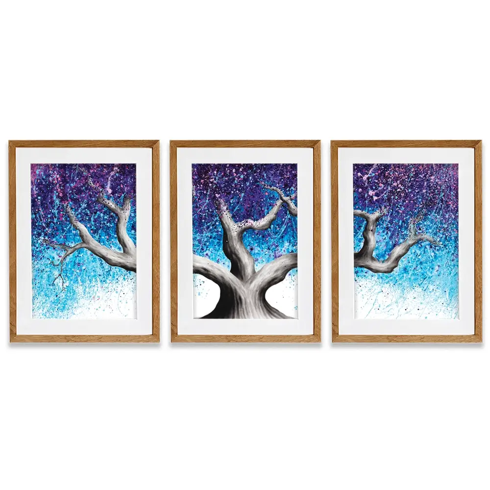 Midnight Dream Tree Framed Art Print Trio Midnight Dream Tree Framed Art Print Trio wall art product Ashvin Harrison