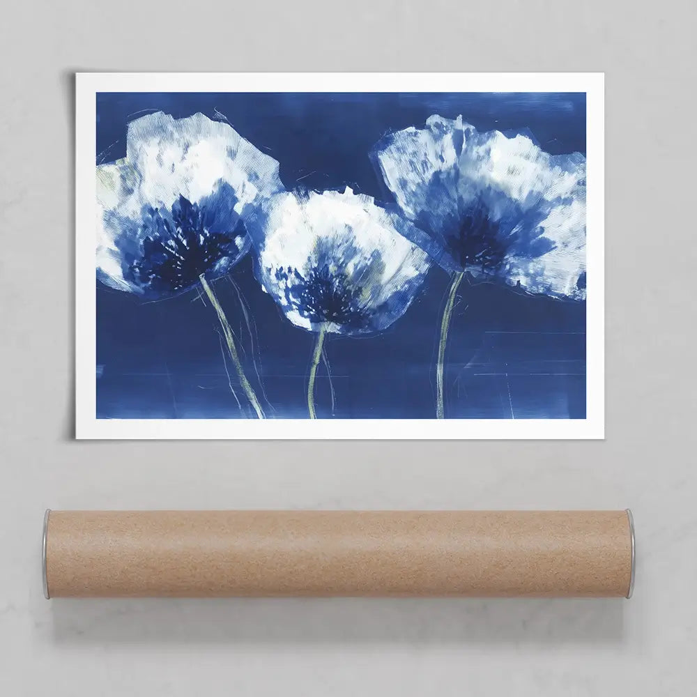 Midnight Poppies Art Print Midnight Poppies Art Print wall art product Chromatic Storm Studio