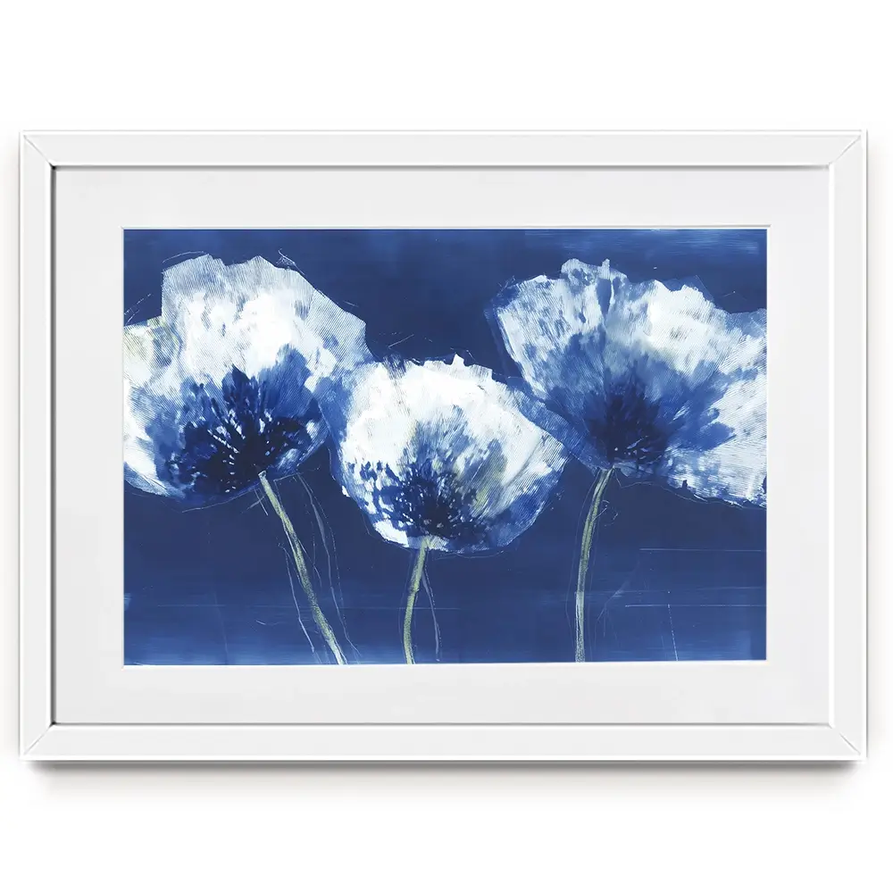 Midnight Poppies Framed Art Print Midnight Poppies Framed Art Print wall art product Chromatic Storm Studio