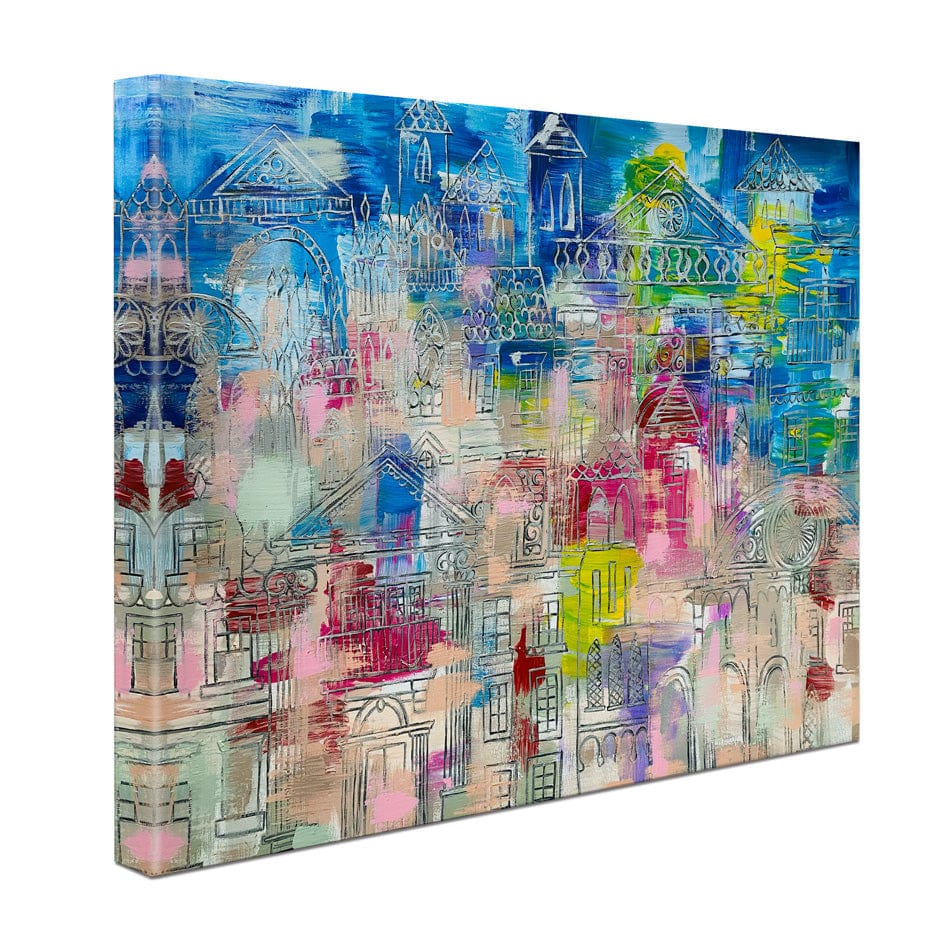 Milan Canvas Print wall art product Scarlet Sky Studio