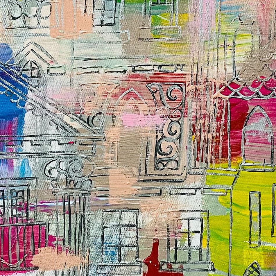 Milan Canvas Print wall art product Scarlet Sky Studio