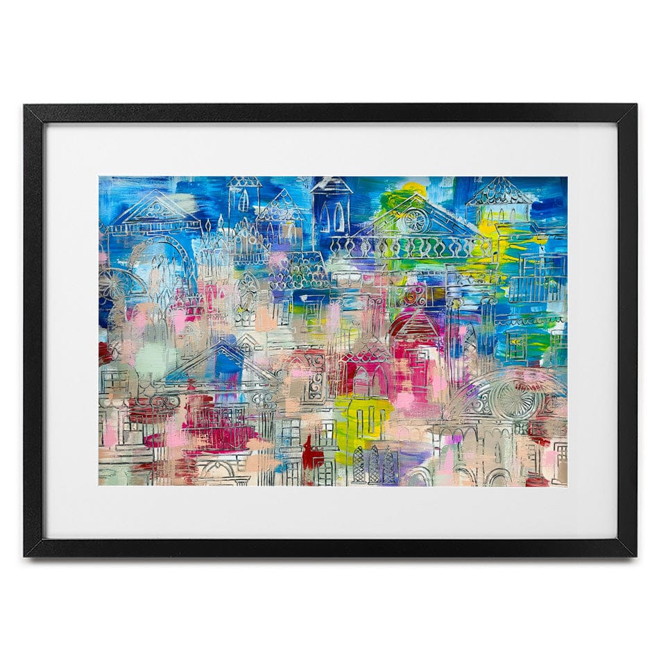 Milan Framed Art Print wall art product Scarlet Sky Studio