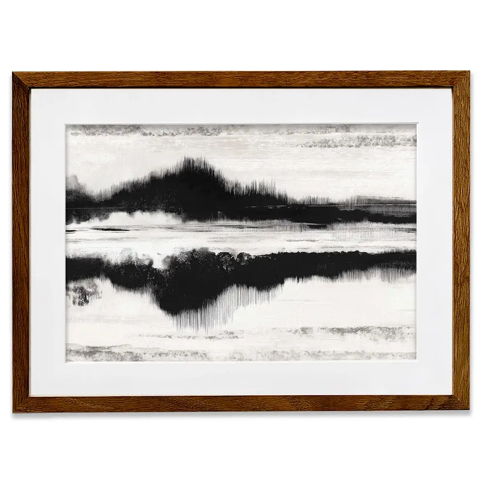 Minimal Landscape Study Framed Art Print Minimal Landscape Study Framed Art Print wall art product Chromatic Storm Studio