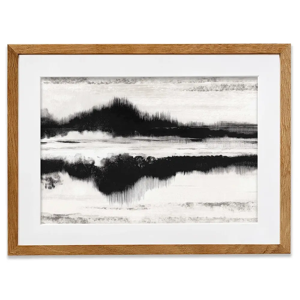 Minimal Landscape Study Framed Art Print Minimal Landscape Study Framed Art Print wall art product Chromatic Storm Studio