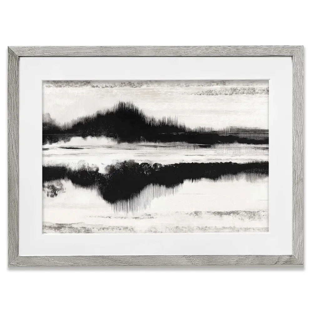 Minimal Landscape Study Framed Art Print Minimal Landscape Study Framed Art Print wall art product Chromatic Storm Studio