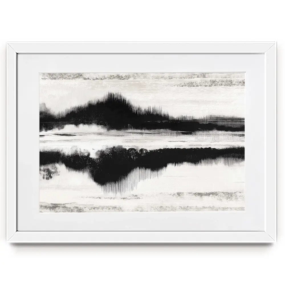 Minimal Landscape Study Framed Art Print Minimal Landscape Study Framed Art Print wall art product Chromatic Storm Studio