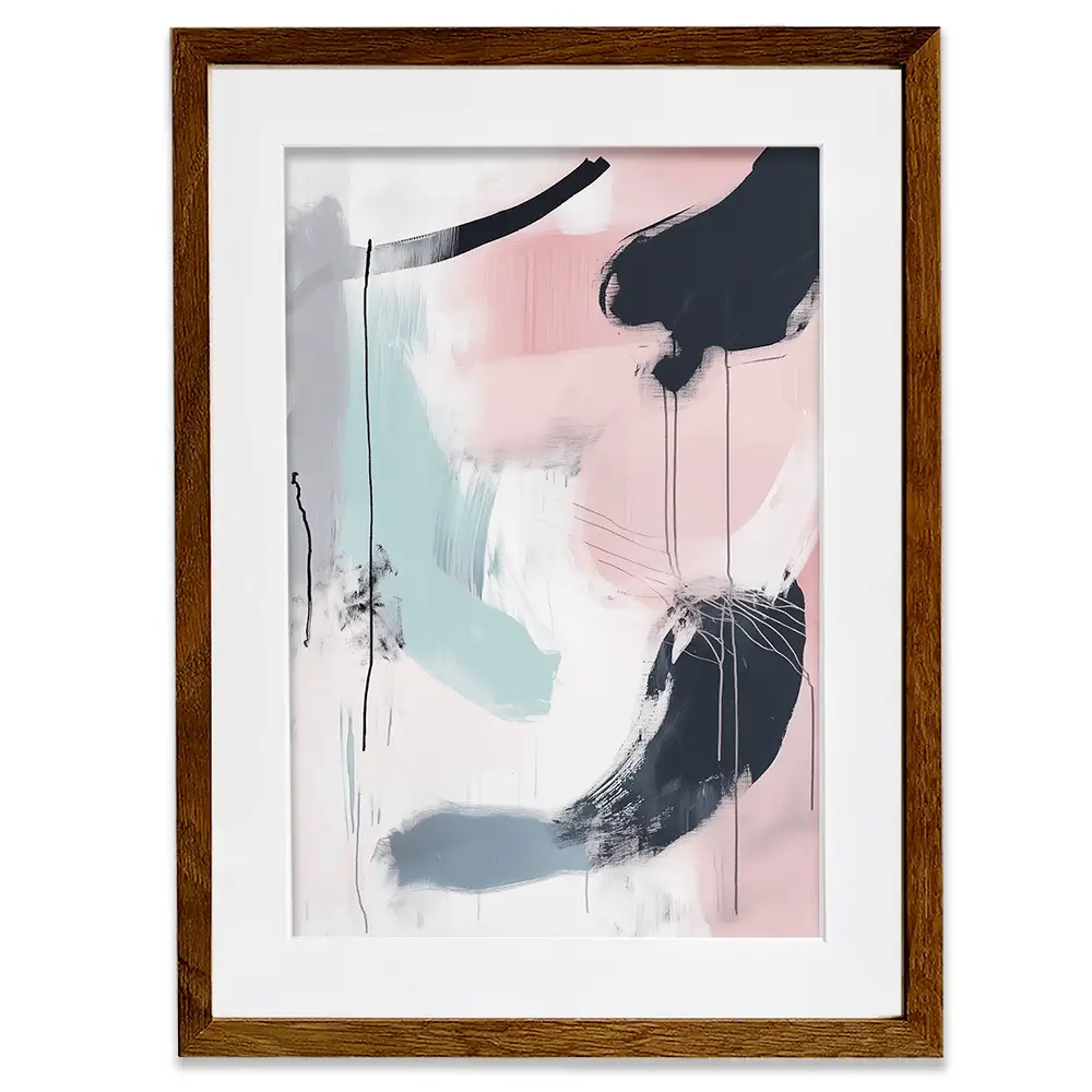 Minimalist Blush Pink Framed Art Print Minimalist Blush Pink Framed Art Print wall art product Tanya Ocean