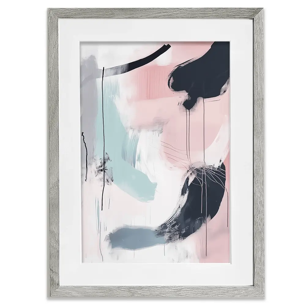 Minimalist Blush Pink Framed Art Print Minimalist Blush Pink Framed Art Print wall art product Tanya Ocean