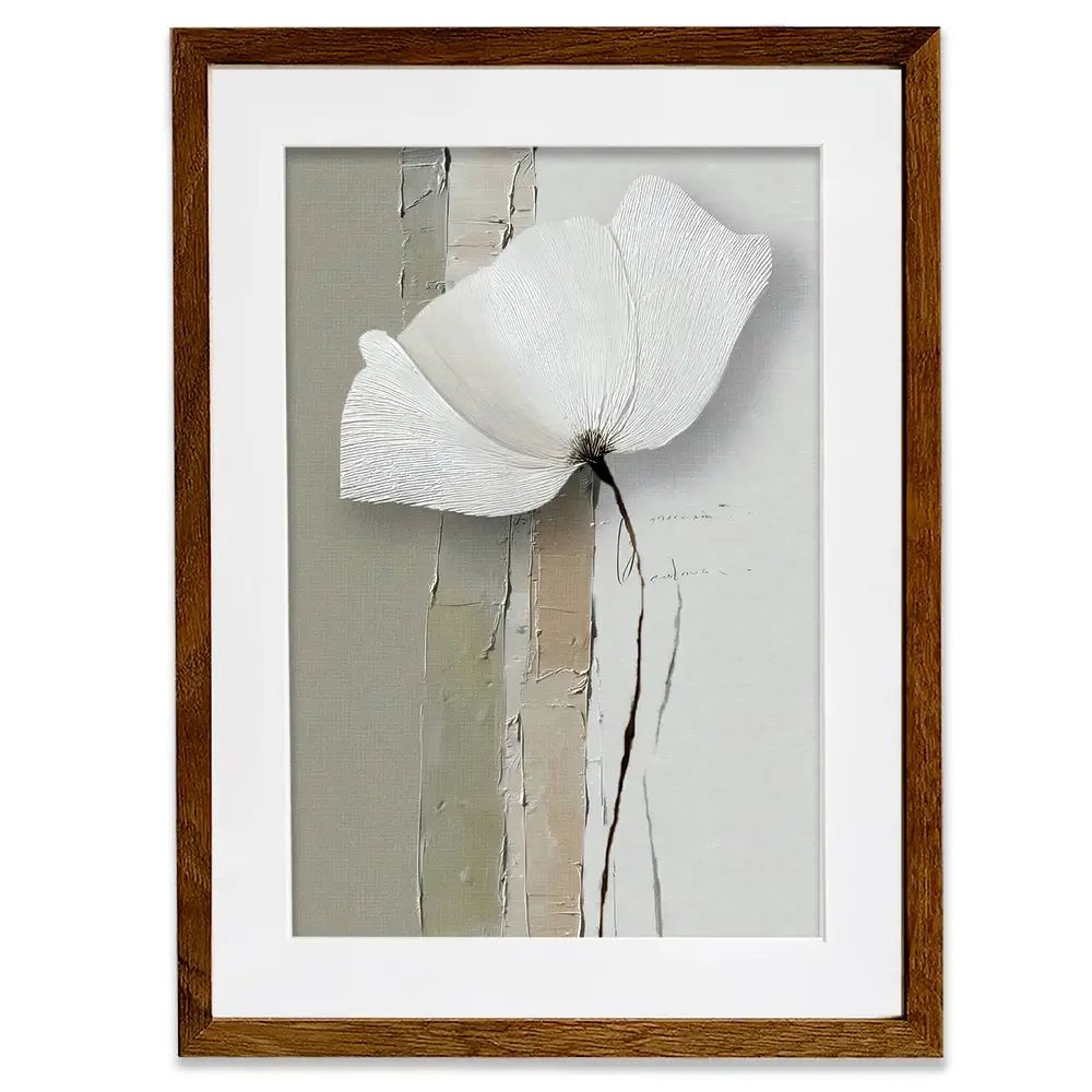 Minimalist Floral Framed Art Print Minimalist Floral Framed Art Print wall art product LSR Design Studio - Independent