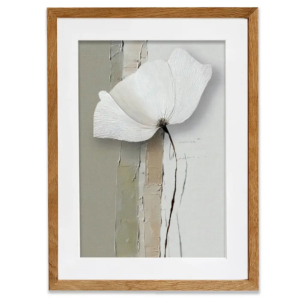 Minimalist Floral Framed Art Print Minimalist Floral Framed Art Print wall art product LSR Design Studio - Independent