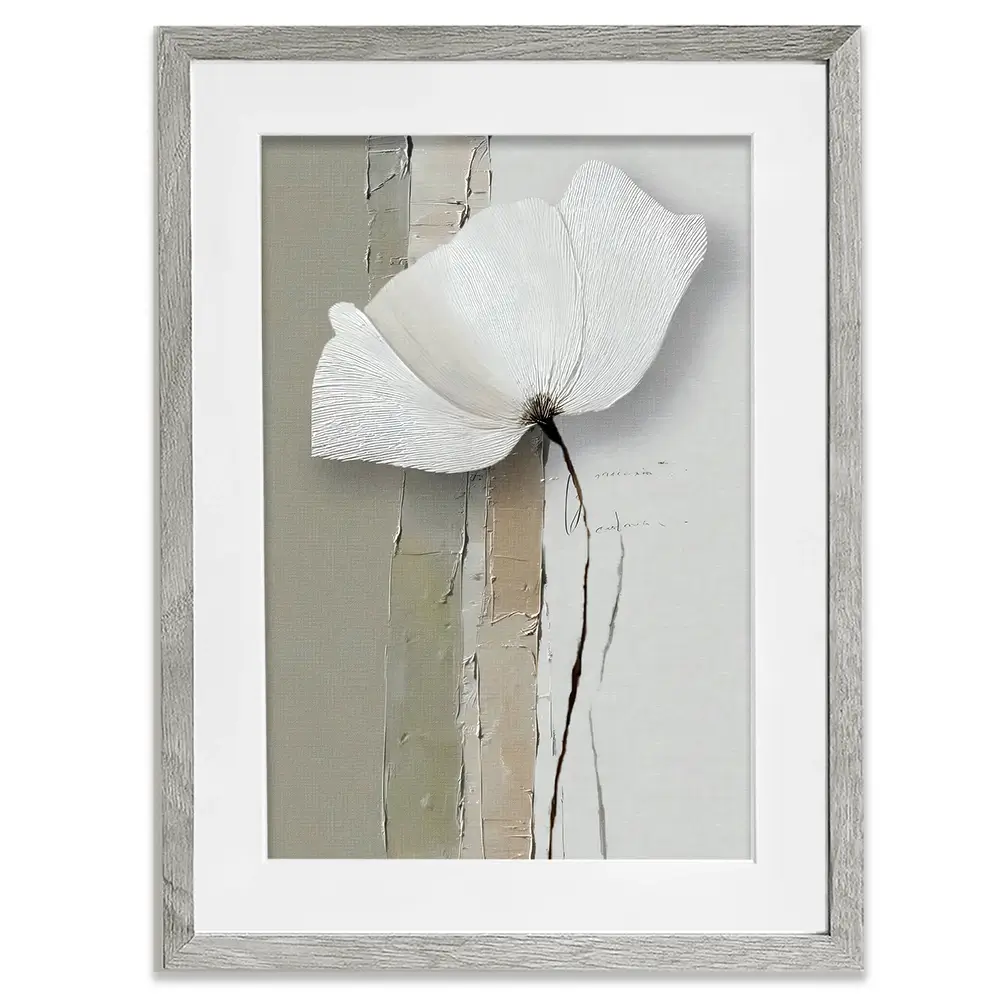 Minimalist Floral Framed Art Print Minimalist Floral Framed Art Print wall art product LSR Design Studio - Independent