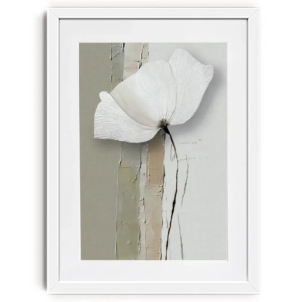 Minimalist Floral Framed Art Print Minimalist Floral Framed Art Print wall art product LSR Design Studio - Independent