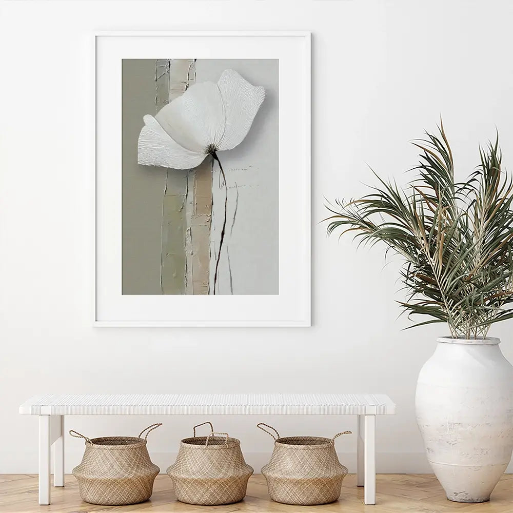 Minimalist Floral Framed Art Print Minimalist Floral Framed Art Print wall art product LSR Design Studio - Independent