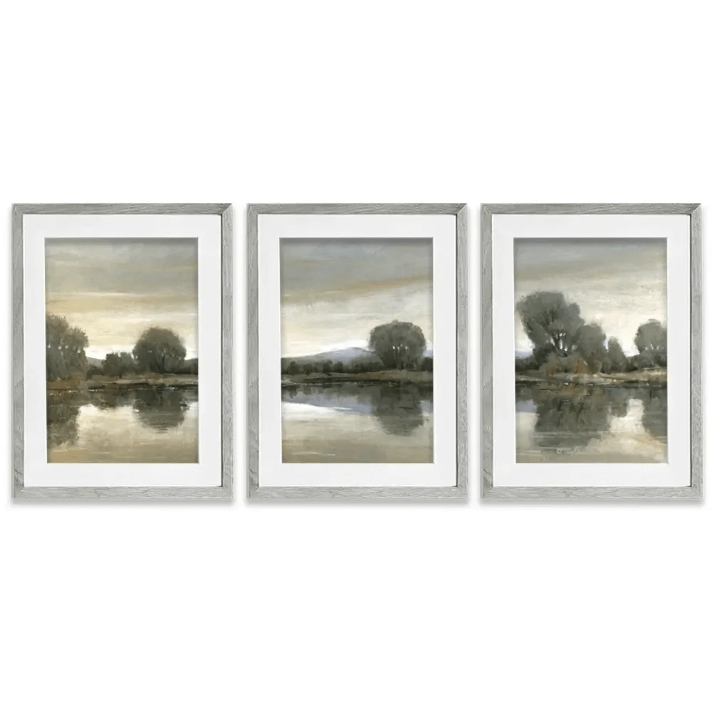 Mirror Lake 2 Framed Art Print Trio Mirror Lake 2 Framed Art Print Trio wall art product Tim O'Toole