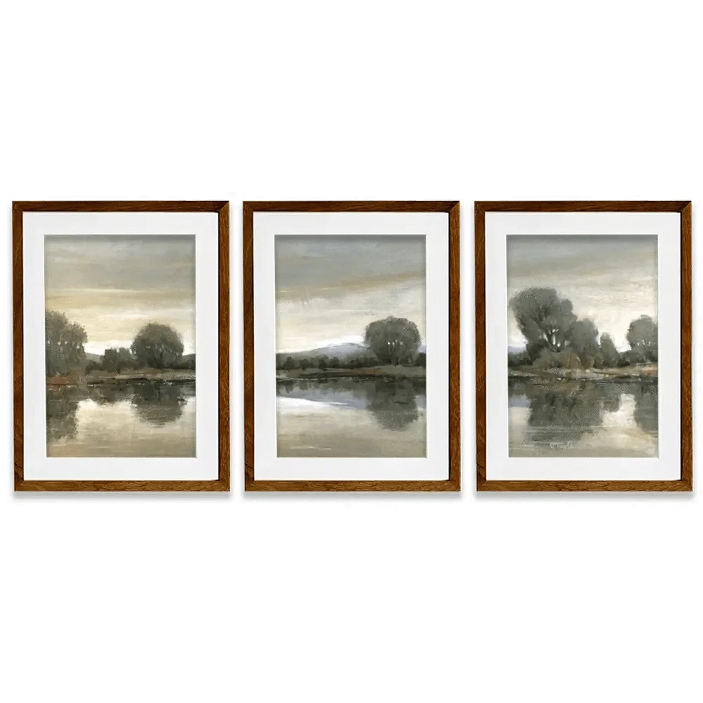 Mirror Lake 2 Framed Art Print Trio Mirror Lake 2 Framed Art Print Trio wall art product Tim O'Toole