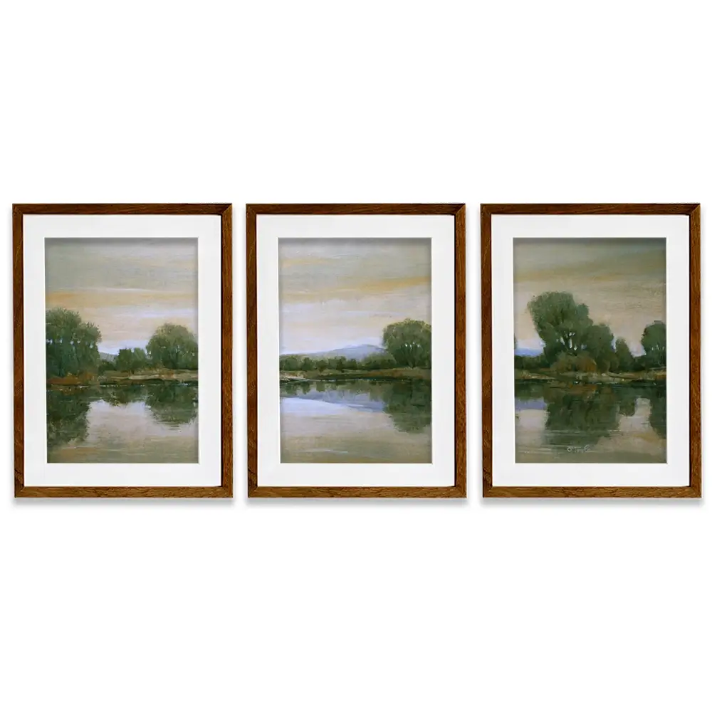 Mirror Lake 2 Framed Art Print Trio Mirror Lake 2 Framed Art Print Trio wall art product Tim O'Toole