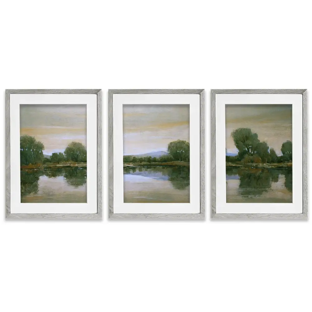 Mirror Lake 2 Framed Art Print Trio Mirror Lake 2 Framed Art Print Trio wall art product Tim O'Toole