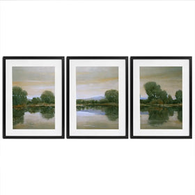 Mirror Lake 2 Framed Art Print Trio Mirror Lake 2 Framed Art Print Trio wall art product Tim O'Toole