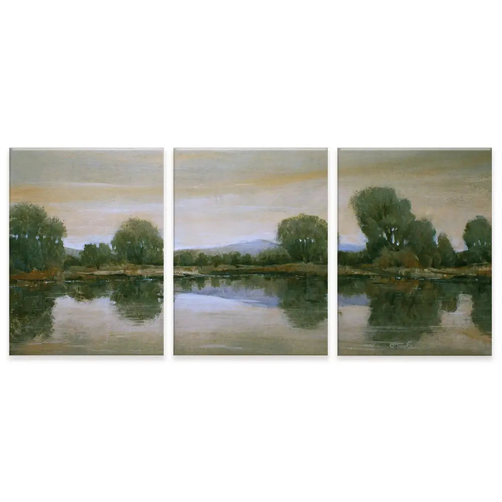 Mirror Lake 2 Trio Canvas Print Mirror Lake 2 Trio Canvas Print wall art product Tim O'Toole