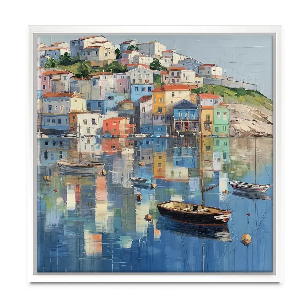 Mirror Sound Square Canvas Print Mirror Sound Square Canvas Print wall art product David Alexander Elder