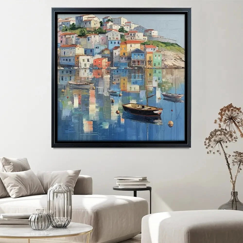 Mirror Sound Square Canvas Print Mirror Sound Square Canvas Print wall art product David Alexander Elder