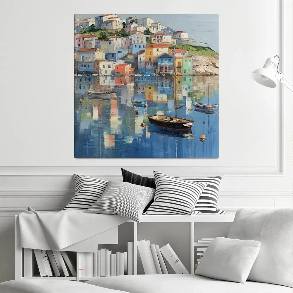 Mirror Sound Square Canvas Print Mirror Sound Square Canvas Print wall art product David Alexander Elder