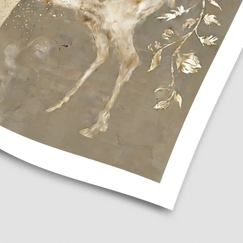 Mirrored Fawn Pair Art Print Mirrored Fawn Pair Art Print wall art product Chromatic Storm Studio