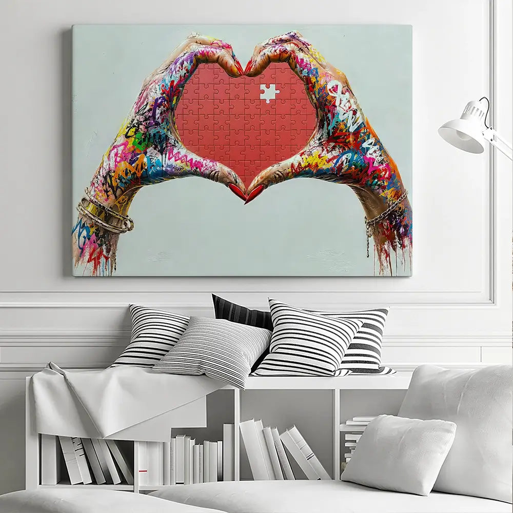 Missing You Jigsaw Canvas Print Missing You Jigsaw Canvas Print wall art product David Alexander Elder