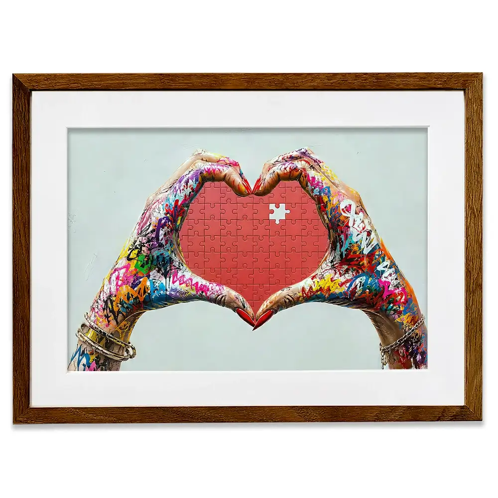 Missing You Jigsaw Framed Art Print Missing You Jigsaw Framed Art Print wall art product David Alexander Elder