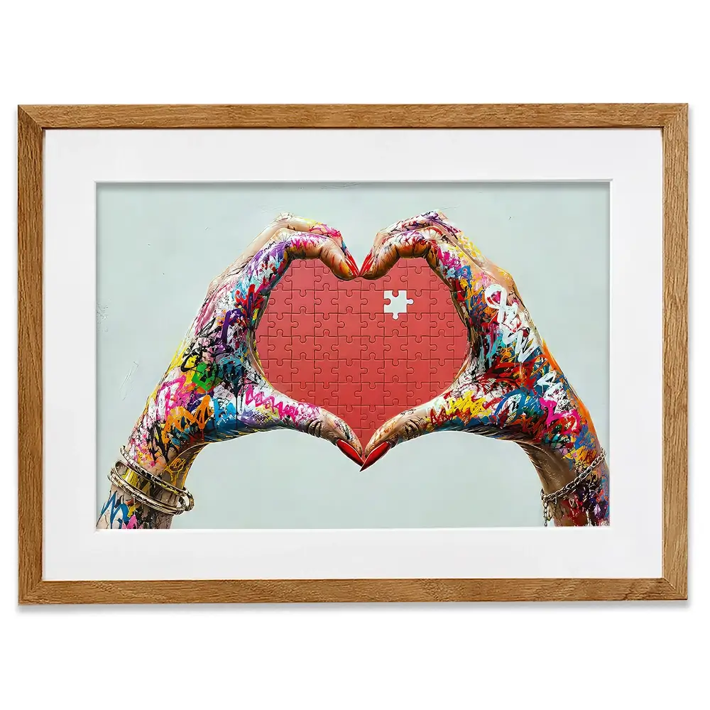 Missing You Jigsaw Framed Art Print Missing You Jigsaw Framed Art Print wall art product David Alexander Elder