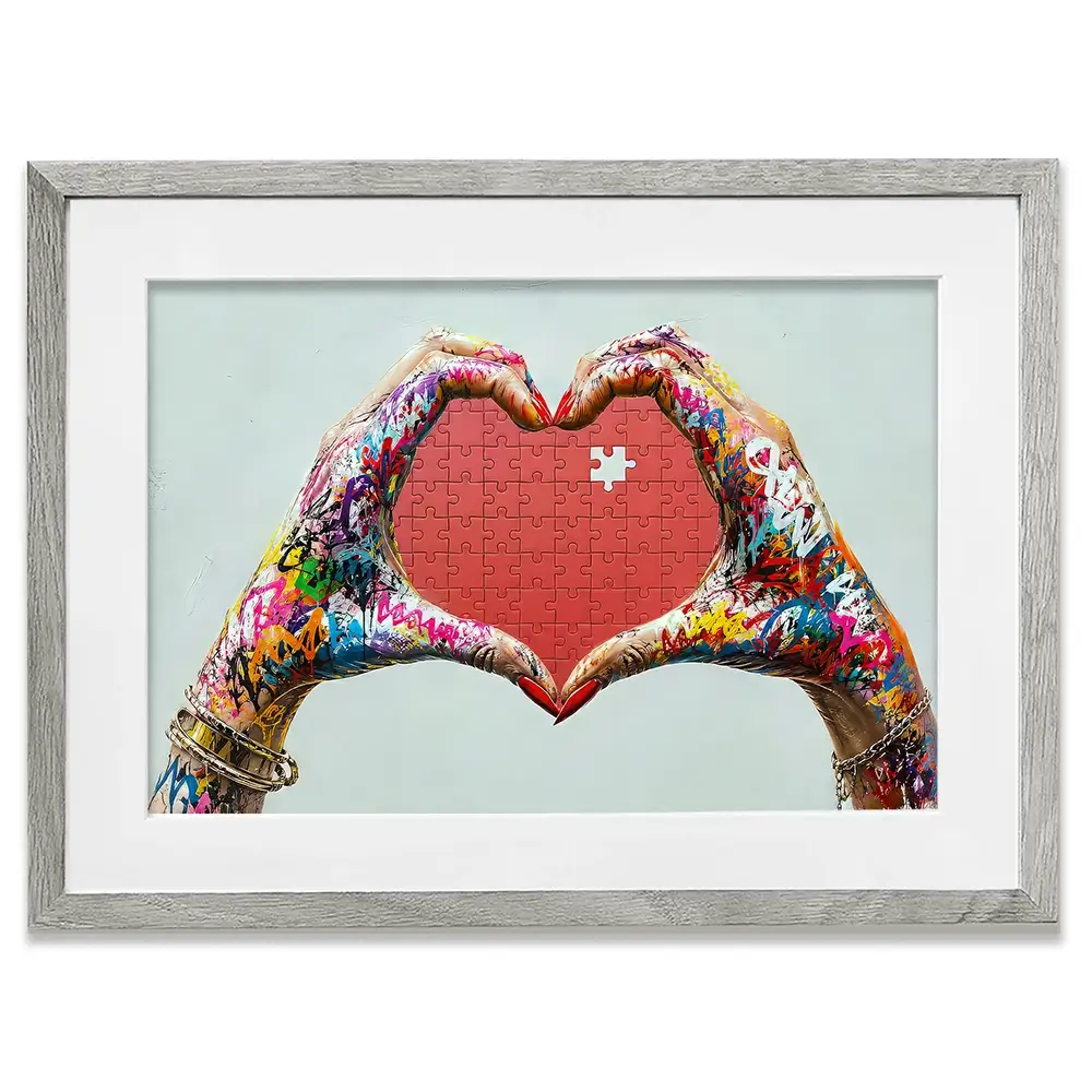 Missing You Jigsaw Framed Art Print Missing You Jigsaw Framed Art Print wall art product David Alexander Elder