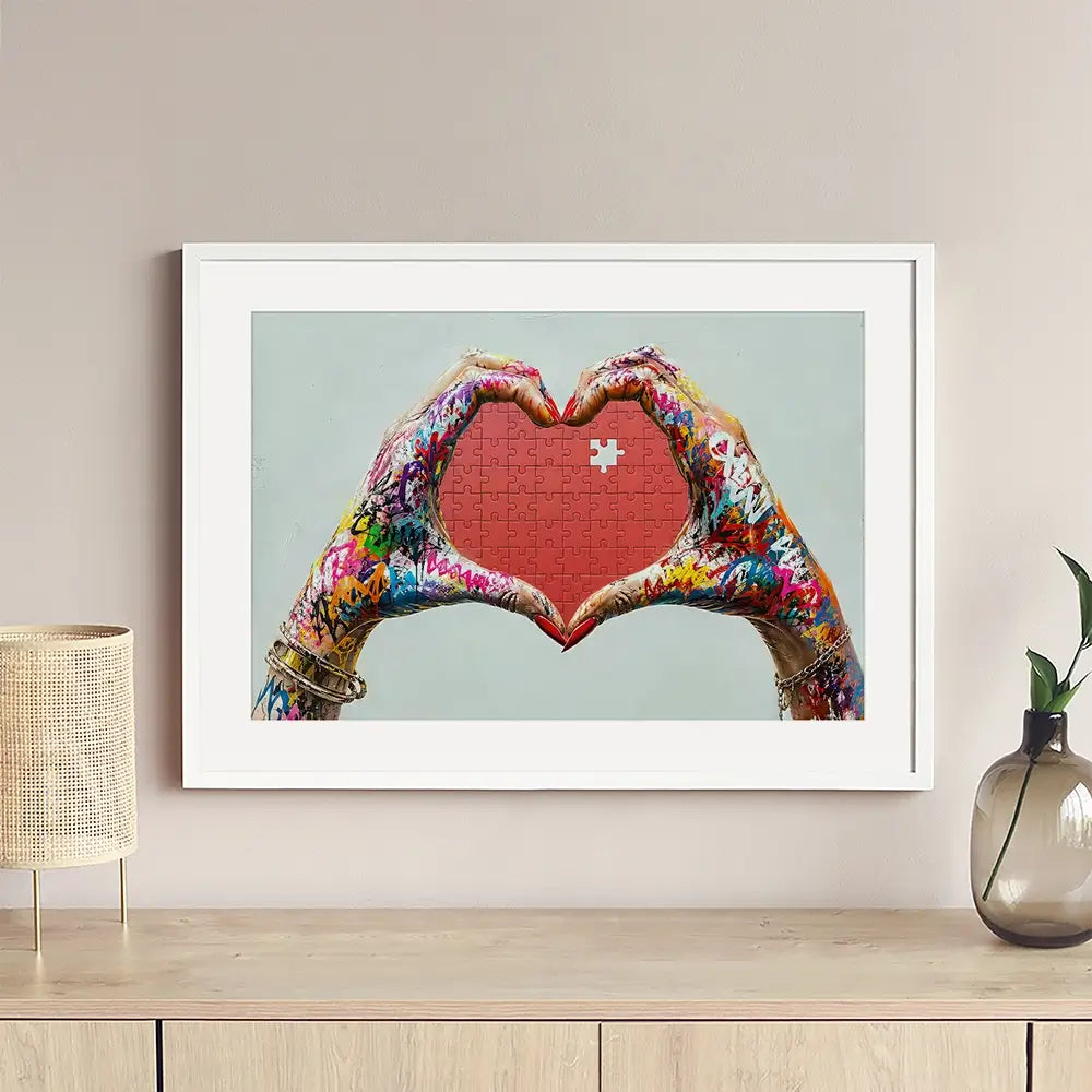 Missing You Jigsaw Framed Art Print Missing You Jigsaw Framed Art Print wall art product David Alexander Elder